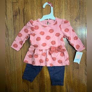 Baby Girls' 2pc Apple Top & Legging Bottom Set